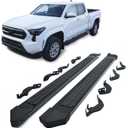 Running Boards Fit for 2024 2025 Toyota Tacoma Accessories Double Cab Side Steps Aluminum Alloy Panel 8 Brackets Anti Slip Anti Rust Step Bars Nerf Bar (Roadmaster)