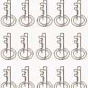 100 PCS Key Shaped Paper Clip Cute Portable Bookmark Clip Strong Metal Binder Clips Small Paper Clamps for Home School Office Document Note Sorting Organizing, Silver