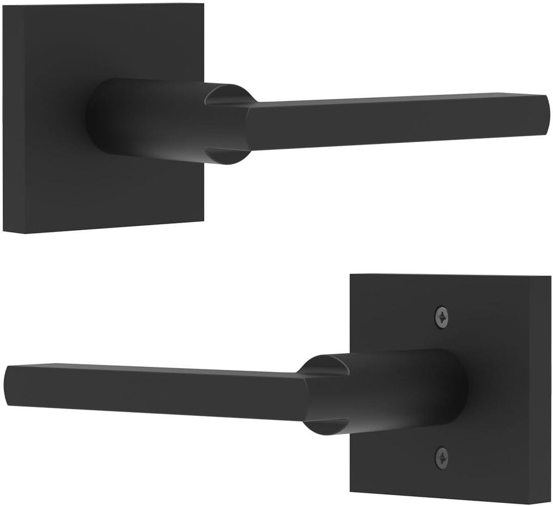 Aqara Entry Door Handle, Exterior Door Entry Handle with Door Lever, Reversible Lever Exterior for Front Entrance and Bedrooms, Non-Locking, Ideal for Modern Doors Smart Locks