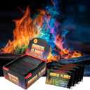 Magical Flames Fire Color Packets (25 Pack), Vibrant Multi-Color Fire for Fire Pits, Campfires, Bonfires & Fireplaces - Camping Essentials & Outdoor Party Accessories