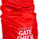 J.L. Childress Gate Check Bag for Single & Double Strollers - Stroller Bag for Airplane - Large Stroller Travel Bag for Airplane - Air Travel Stroller Bag (Red)