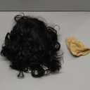 WIGNEE Short Curly Bob Wig - Body Wave Side Part Synthetic Wig for Black Women - Glueless, Wear and Go - Beginner Friendly (10" - Black)