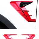 YHCDSEA for 2024 2025 2026 Tesla Model Y Juniper HW4.0 Side Camera Indicator Protection Cover Decoration Accessories fit for Tesla Model Y with HW4.0 (Red)