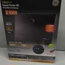 GE Amplified HD TV Antenna, LED Signal Strength Meter, Long Range, Supports 4K 1080P UHF VHF HDTV Channels, Amplifier Signal Booster, 10ft Coax Cable and AC Adapter, Indoor, 40529