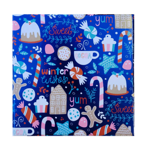7pcs Christmas Theme Bags, Blue