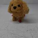 Plush Teddy Toy Puppy Electronic Interactive Dog - Walking, Barking, Tail Wagging, Stretching Companion Animal for Kids Toddlers (Teddy Dog)