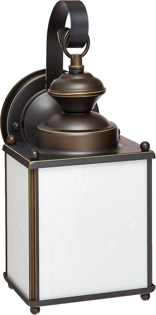 Sea Gull Lighting Generation 84157DEN3-71 Transitional One Light Outdoor Wall Lantern from Seagull-James towne Collection Dark Finish, Medium, Antique Bronze