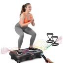 AXV Vibration Plate Exercise Machine Whole Body Workout Vibrate Fitness Platform Lymphatic Drainage Machine for Weight Loss Shaping Toning Wellness Home Gyms Workout