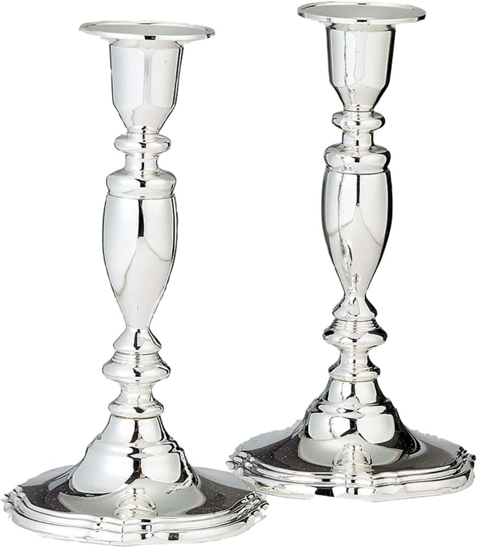 Set of 2 Silverplated Candlesticks
