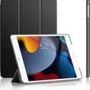 Soke Case for iPad 6th/5th Generation 2018/2017, [Slim Trifold Stand + Auto Wake/Sleep], Premium Protective Hard PC Back Cover for Apple 9.7-Inch iPad Air 2 & Air 1 (Black)