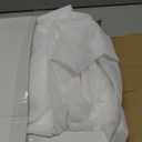 BONZER White Outdoor Sheer Curtains for Patio Waterproof - 2 Panels Wide Grommet Indoor Voile Curtain for Living Room, Bedroom, Porch, Pergola, Cabana, 100 x 108 inch, White