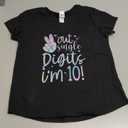 Peace Out Single Digits I'm 10 Birthday Girl 10th Years Old T-Shirt