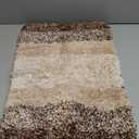 Arotive Microfiber Bathroom Rugs, Shaggy Soft and Absorbent Bath Rug, Non-Slip, Thick Plush Machine Washable Dry Bath Mats for Bathroom, Tub and Shower, 24x16, Brown