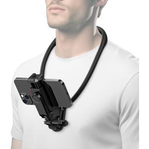 POV Neck Phone Holder for Recording, Neck Tripod for Phones Hands Free Cellphone Chest Mount Stand Compatible with iPhone Samsung Galaxy Motorola Pixel All Phones POV Neck Phone Holder for Recording, Neck Tripod for Phones Hands Free Cellphone Chest Mount Stand Compatible with iPhone Samsung Galaxy Motorola Pixel All Phones
