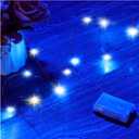 2 x Mikasol Fairy Lights Battery Operated, 1 Pack Mini 3*AAA Battery Powered Copper Wire Led Starry String Lights Firefly Lights for Bedroom, Christmas, Parties, Decoration (5m/16ft Blue)