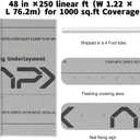Roof Underlayment Roll Synthetic, Roofing Paper, 48in x 250ft.