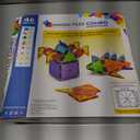 Magna-Tiles Combo 46-Piece Magnetic Construction Set, The Original Magnetic Building Brand