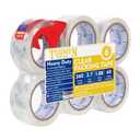 Heavy Duty Clear Packing Tape with Dispenser Combo for Shipping, Moving & Storage,Thicker Clear Packing Tape, 1.88 inches Wide, 60 Yards Per Roll, 6 Pack 360 Total Yards