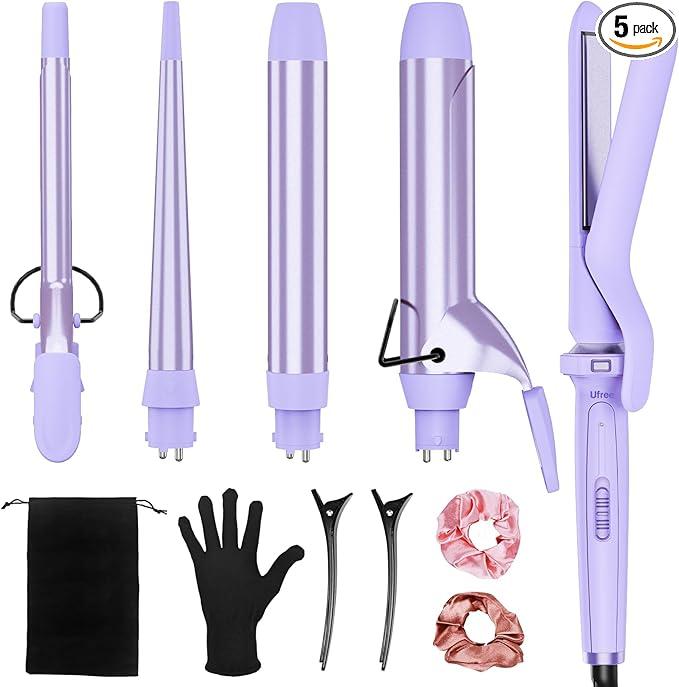 Ufree, Professional 5in1 Hair Curler Quickly Heat Up With Damaging Hair