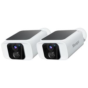 mocepo Solar Security Cameras Wireless Outdoor 4MP -2.4G&5G Solar Camera Outdoor Wireless, Cameras for Home Security with Integrated Solar Panel, Color Night Vision