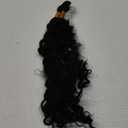 Janet Collection Human Hair Braids Deep Bulk (18"-24") (18 Inch, 1) (Jet Black 1)