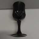 JLYLOL Plastic Vintage Glasses 7OZ Plastic Goblets Vintage Drinking Glasses 12PCS Retro Wedding Glassware Water Goblets Reusable Drinking Cups for Party, Reception, Celebration, Bar, Whiskey(Black)