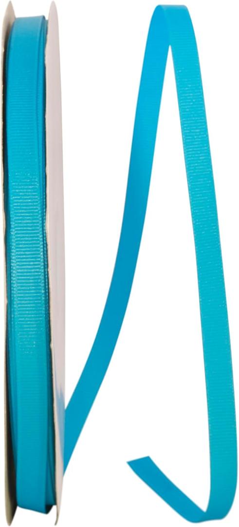 Reliant Ribbon Grosgrain Texture Ribbon, 3/8 Inch X 100 Yards, Turquoise