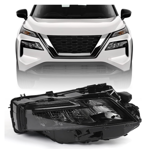 Huray LED Headlight Assembly Fit for Nissan Rogue SL/SV 2021 2022 2023 RH Projector Headlamp Replacement OE Style Right Passenger Side (Black Housing)