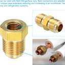 Patikil 3/4 Inch Female to 3/8 Inch Male Flare Brass Adapter, Flare Fitting for Air, Gas Line and Refrigeration, HVAC