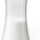 Loscarol Glass Sugar Dispenser with Adjustable 3-Hole Lid – 7 oz Sugar Shaker Jar for Coffee Bar, Tea & Baking – Airtight Glass Container with Smooth One-Handed Pour – Kitchen Countertop Accessory