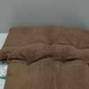 Weysat Fleece Back Support Pillow for Recliners, Chair Cushion Lumbar Support Reading Corner Pillow for Office Couch Sofa Low Back Pain Relief Rest(Brown)