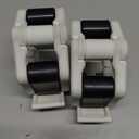 Olympic Barbell Collar 2 inch Quick Release Pair of Locking 2" Pro Weight Bar Plate Locks Clamp Clips for Workout Weightlifting Fitness Training (White)