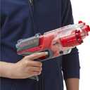 3 x NERF Elite Disrupter Blaster - 6-Dart Rotating Drum, Slam Fire, Translucent Red (Amazon Exclusive)