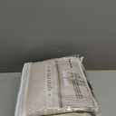 96 Inch Living Room Curtains Natural Taupe Linen Pleated Drapes Back Tab Ceiling Track 8ft Light Filtering Privacy Rustic Cabin Farmhouse Sheer Window Curtain Decor Design for Bedroom 2 Panels Set