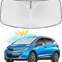 for Chevrolet Bolt EV Hatchback 2017-2026 Windshield Sun Shade - 4 Layers Car Sunshades for Front Windows Shade Cover Custom Fit Bolt EV Hatchback Sun Visor 250T Shade Blocks UV Rays Car Accessories