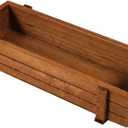 Wooden Planter Box, Wooden Planter Boxes Rectangular Wooden Window Box Garden Planter Indoor Outdoor Wood Flower Container for Flower Plant Vegetables