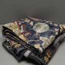 RUGSURE Washable Area Rugs - Perfect for Living Room, Bedroom, Kids Room, Nursery - Stain & Water Resistant Non-Slip, Pet & Child Friendly, Vintage Tribal Area Rugs (Rust, 5' x 7')