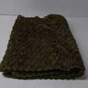 EXQ Home Fleece Blanket Throw XL for Couch or Bed - 3D Imitation Turtle Shell Jacquard Decorative Blankets - Cozy Soft Fuzzy Flannel Blanket Suitable for All Seasons(50"×70",Dark Green)