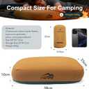 Thick Camping Memory Foam Pillow, Compressible & Ultralight Travel Pillow for Backpacking - Ergonomic Neck & Lumbar Support for Side Sleepers, Compact for Hiking, Car, Airplane, 38x25x10cm , 25x12.5x12.5cm