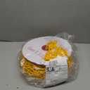 Stockroom Plus Yellow Plastic Chain Links - 1.5-Inch x 100-Foot - Plastic Safety Chain for Parking Lot Barrier & Driveways