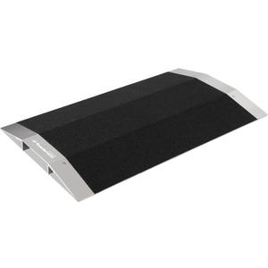 Ruedamann 1.5" Rise Bridge Threshold Ramp, Portable Wheelchair Ramp with Detachable Supporting Frame and Non-Slip Surface, Aluminum Door Ramps for Wheelchairs, Stairs, Steps