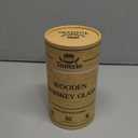 Charred Wooden Bourbon Drinking Glass Set of 2,11oz Handcrafted Premium Acacia Whiskey Tumbler,4 Stones & 2 Ice Ball Molds,Charred Old Fashioned Glass,Unique Bourbon Gifts for Men (2 Pack Charred)