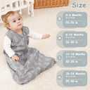 Looxii Baby Sleep Sack 0.5 TOG, 100% Cotton 3 Pack Wearable Blanket Baby Sleep Bag for Newborn Infant, 2-Way Zipper Lightweight Toddler Sleeping Sack 6-12 Months