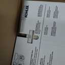 KOHLER 4636-RL-47 Cachet ReadyLatch Elongated Toilet Seat Slow Close, Soft Close Toilet Seat Quiet Lid, Contoured Grip-Tight Bumpers Installation Hardware, Apartment Essentials. Almond