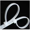Small Zip Ties 12 inches White (100 pcs) PA66 thick UV Resistant Plastic Cable Ties for indoor and outdoor use, 60lb Tensile Strength