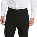 Michael Kors Mens Newbury Classic Fit Dress Pants | Stretch Fabric Chino Pant | Kahki Pant for Business & Casual Wear (44W x 36L, Black)