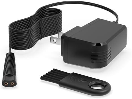 Superer 5FT Charger Fit for Braun Shaver Series 9 7 5 3 1, 310s 3040s 9577cc 9517s 7085cc 12V Charging Cord Replacement for Braun S3 S5 S7 S9 Electric Razor Shaver Trimmer Wall Power Adapter