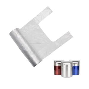 Mini Trash Bags 1.6 Liter/0.4 Gal- 200 Count Tiny Clear Trash Can Liners for Countertop, Desktop, Makeup & Kitchen Scrap Bags | Leakproof Small Plastic Bags with Handles