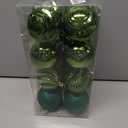 XmasExp 16ct Christmas Ball Ornaments Shatterproof Christmas Ornaments Set Decorations for Xmas Tree Balls 80mm/3.15" (Dark Green)