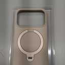 TORRAS Q3 Silicone 360 Spin for iPhone 17 Pro Case with Stand, Fit for MagSafe, Magnetic Ring Kickstand with Camera Control, Liquid Silicone Rubber Soft Phone Case for iPhone 17 Pro 6.3'', Dune Beige